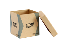 Cardboard box symbol representing storage and moving services at Bloomsbury Self Storage in Central London.